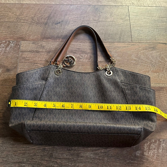 Women's Michael Kors Tote Bag Brown Medium - Picture 5 of 7